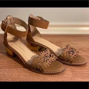 Loeffler Randall Hopie Biscuit heel sandal 6.5B